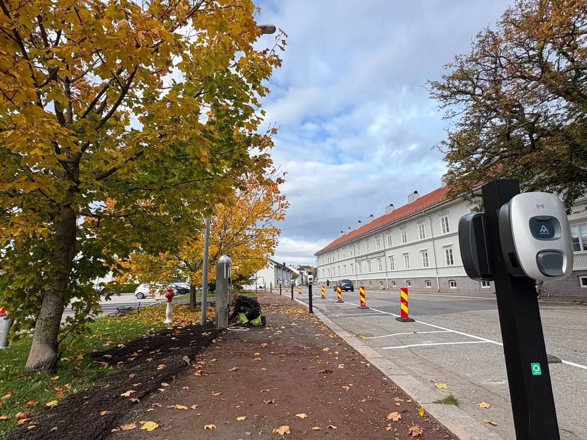 Ladepunkter langs gate for Tønsberg kommune